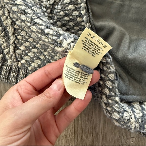 Anthropologie Angel of the North Grey Fringe Embroidered Cardigan - Picture 11 of 11